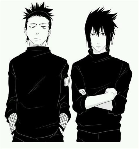 Shikamaru And Sasuke Naruto Uzumaki Naruto Boys Naruto Art Gaara