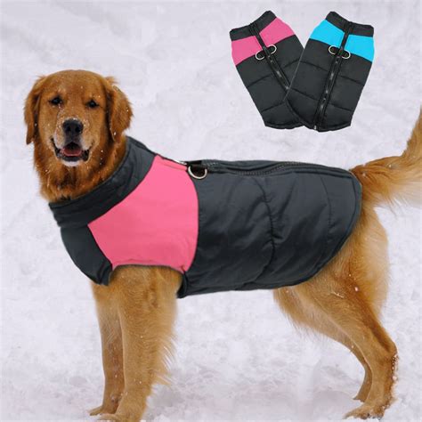 New Waterproof Big Dog Vest Jacket Winter Warm Pet Dog Clothes For Sma