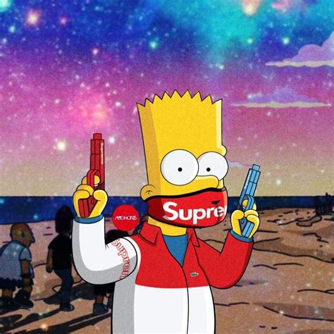 Supreme Wallpaper Iphone Heartbroken Iphone Supreme Wallpaper Bart