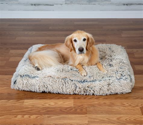 Serta Dog Bed Luxe Plush Fur Memory Foam Large