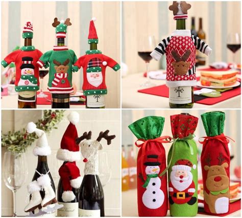 Christmas Wine Bottle Decorating Ideas Beautiful Accent On The Table
