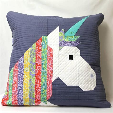Lisa The Unicorn Pillow Kit Elizabeth Hartman Pinkerville Fabrics Tula