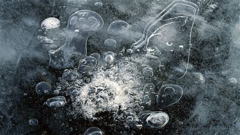 Wallpaper Ice Bubbles Patterns Water Hd Picture Image