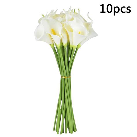 Pcs Artificial Calla Lily Flowers Fake Flowers Diy Wedding Bouquet