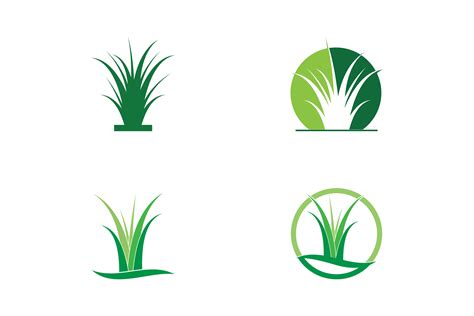 Grass Logo Vector Template Graphic By Redgraphic · Creative Fabrica