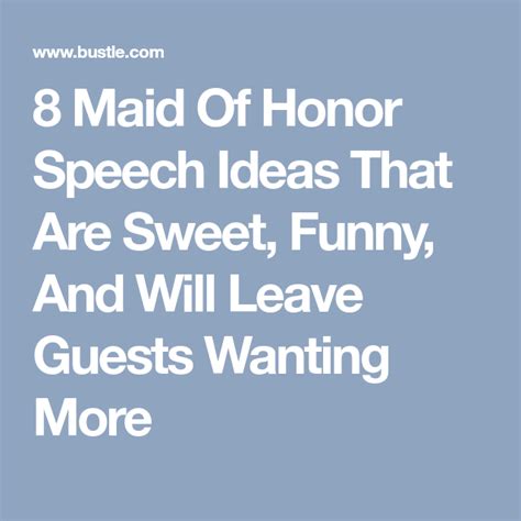 8 Ideas For Your Maid Of Honor Speech Maid Of Honor Speech Maid Of Honor Funny Wedding Speeches