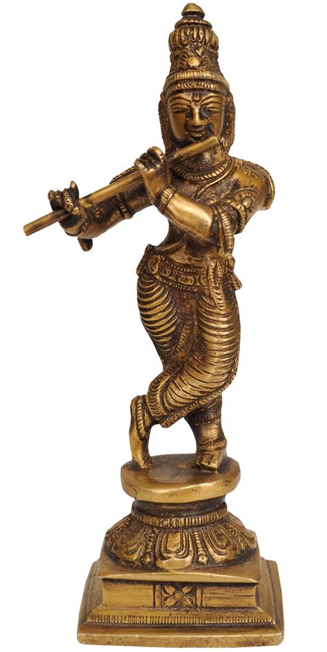 Lord Krishna Playing On Flute