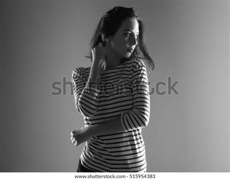 Beautiful Model Girl Posing Studio Stock Photo 515954383 Shutterstock