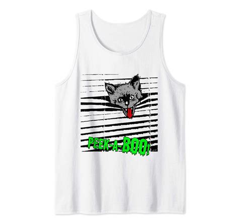 Scaredy Cat Dead Pet Funny Halloween Scary Horror Tank Top Shirts