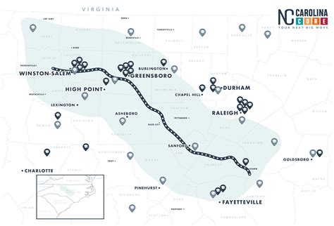 Location Carolina Core Central North Carolina Infrastructure