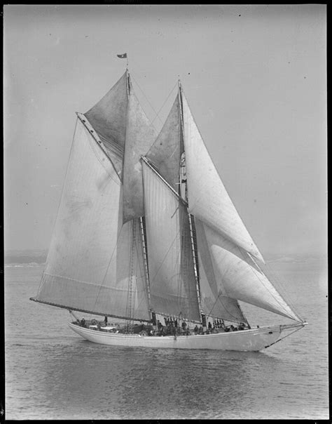 All Sizes Fishing Schooner Elizabeth Howard Under Full Sail During