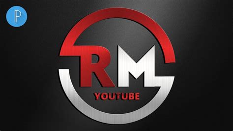 How To Make Rm Logo How To Make Logo For Youtube Channel Pixellab