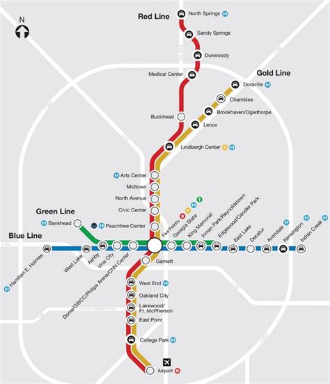 Atlanta Marta Stations Route Map Tickets And Schedule 2024