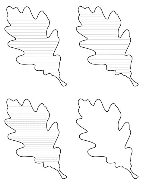 Leaf Template For Writing