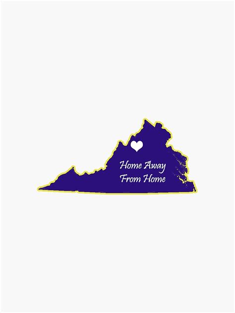 Jmu Home Away From Home Sticker By Simplystickers