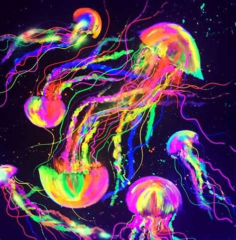 Auction Rainbow Jellyfish Series I Displayed At Aquashella