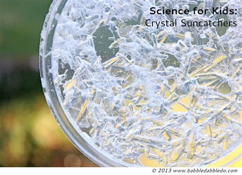 Fun Science Experiment Crystal Suncatchers Babble Dabble Do