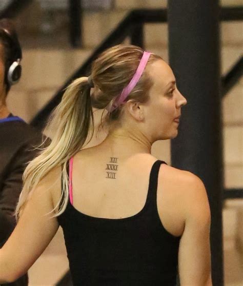 See Kaley Cuocos Sentimental New Tattoo Picture Celebrities Reveal