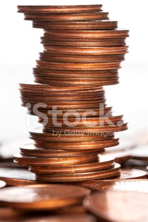 Tower Of Euro Cents Stock Photo Royalty Free Freeimages