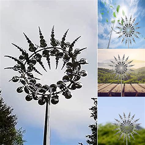 Buy Kywyoyou Unique And Magical Metal Windmill 3d Wind Powered Kinetic