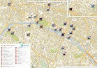 Karte der wichtigsten Monumente von Paris - Paris Forever