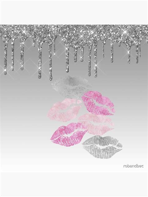Kisses And Glitter Poster For Sale By Robandbec Redbubble