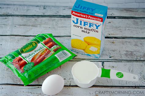 1 box of jiffy corn muffin mix. Easy Jiffy Corn Dog Muffin Recipe for Kids - Crafty Morning