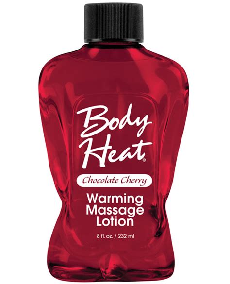 body heat warming massage lotion 8 fl oz chocolate cherry