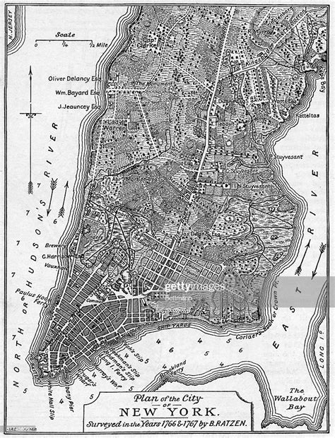 Plan Of The City Of New York Showing The Tip Of Manhattan News