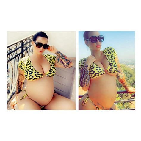 Amber Rose Shares Photos Of Her Bare Bump At Months Pregnancy Tina S Hotspot