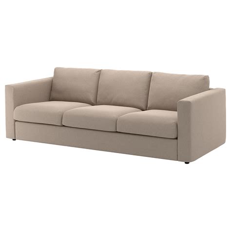 VIMLE Trekk til 3-seters sofa - Tallmyra beige - IKEA