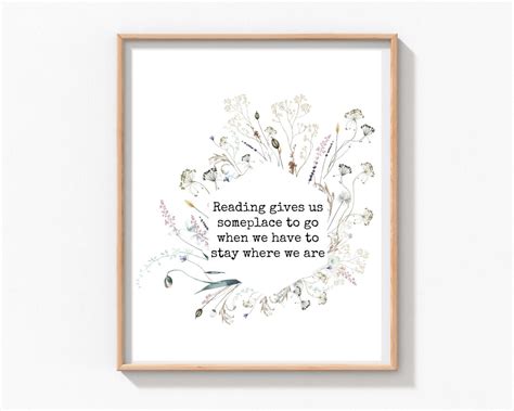 Reading Gives Us Someplace To Go Digital Print Etsy