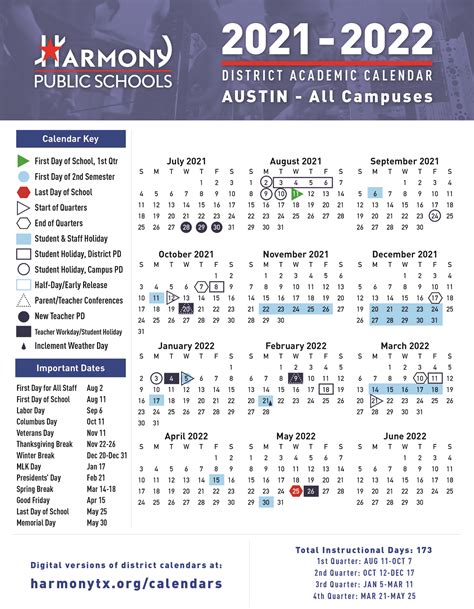 hps central texas academic calendar    harmony school