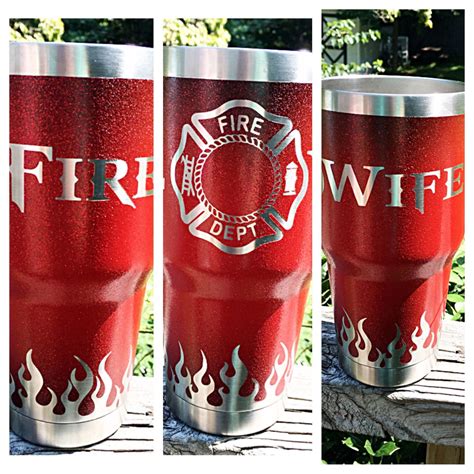 Fire Wife stainless steel tumbler style stainless tumbler firemans wife tumbler style tumbler ...