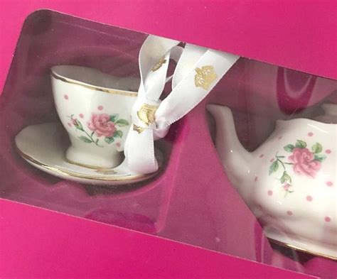 Royal Albert Cheeky Pink Teacup And Saucer Ornament Royal Albert