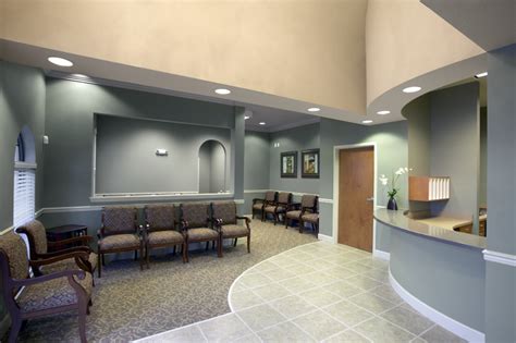 Bowed Front Reception Desk In Doctors Office Medical Office Decor