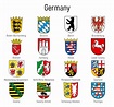 Coat of arms of the states of Germany, All German regions emblem ...