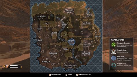 Apex Legends Map Kings Canyon Loot Map Apex Legends Locations