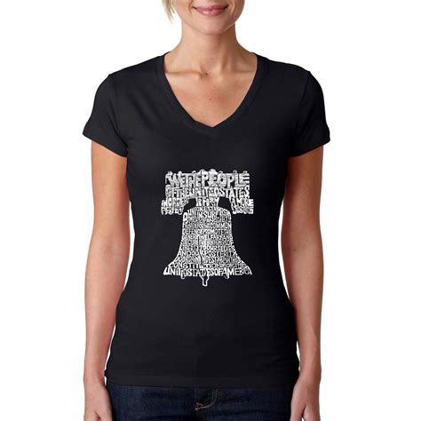 Womens V Neck T Shirt Created Using The Preamble Of The Etsy Uk