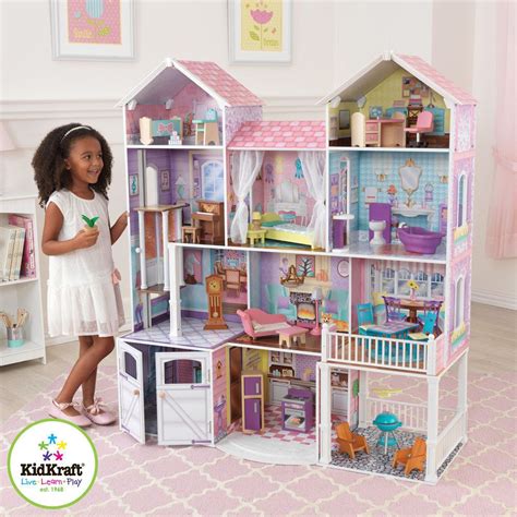 Kidkraft Country Estate Wooden Kids Dolls House Furniture Fits Barbie