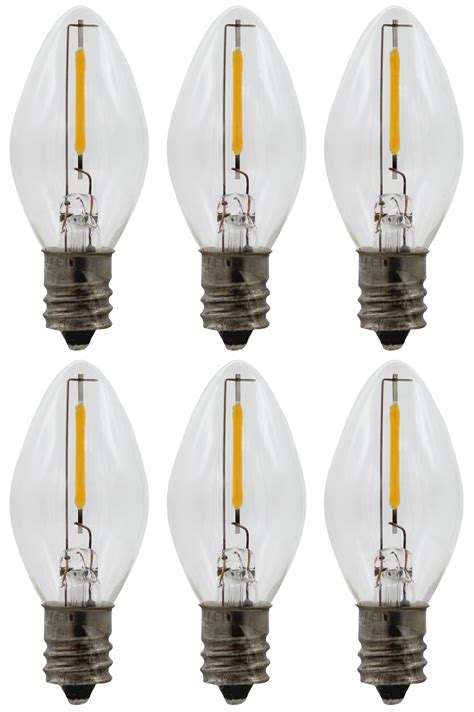 Led Night Light Bulbs 6 Pack C7 Replacement Light Bulbs 7w