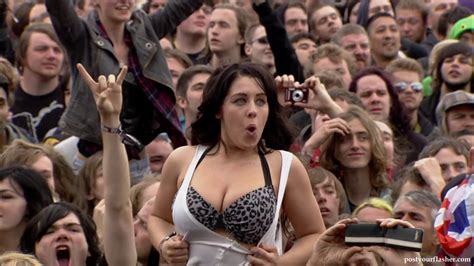 Concert Sluts Flashing Her Boobs Naked And Nude In Public Pictures