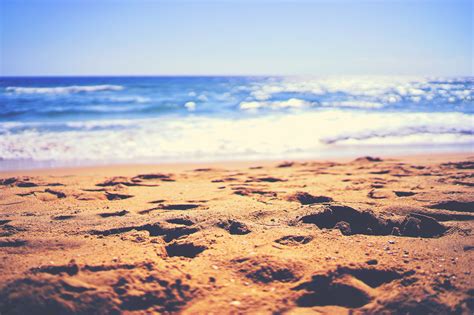 Wallpaper Id Sand Beach By The Sun Lit Blue Ocean In Santa Monica Sand Beach By The