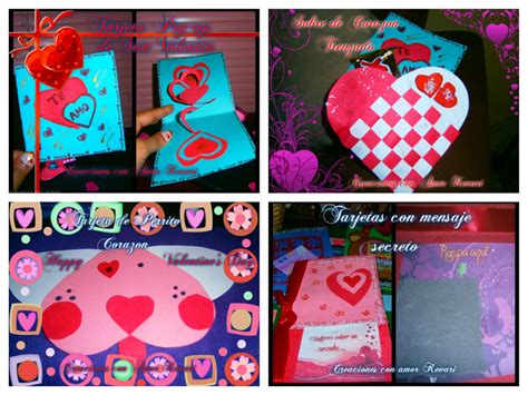 4 Lindas Tarjetas Para El Día Del Amor Y La Amistad Manualidades