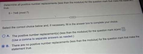 Answered Determine All Positive Number Replacements Less Than