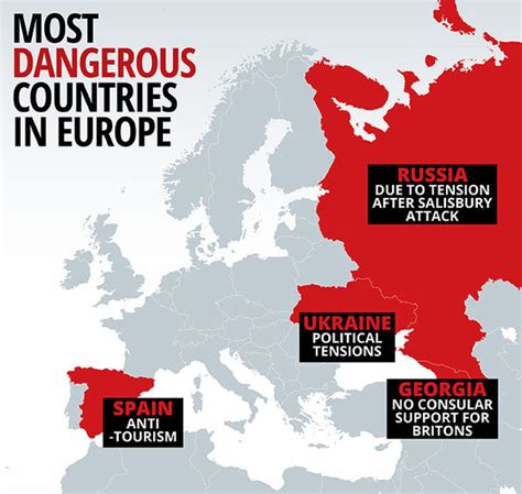 Most Dangerous Countries In Europe 2018 Travel Advice And Update