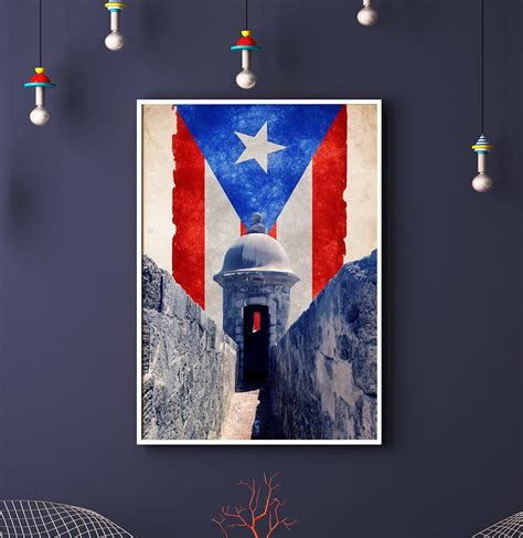 Puerto Rico Wall Art Puerto Rico Digital Art Aesthetic Room Etsy