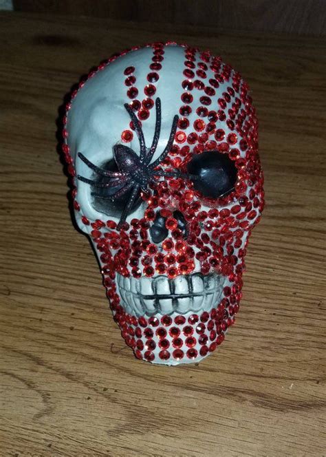 Halloween Decorative Bejeweled Skull Bling Glamour
