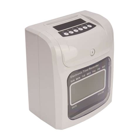 Punch Time Clock Machine With 100 Time Cards Attendance Check In Time