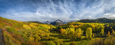 Epic Panorama Mount Sneffels Autumn Storm Ridgway Colorado Fall Colors